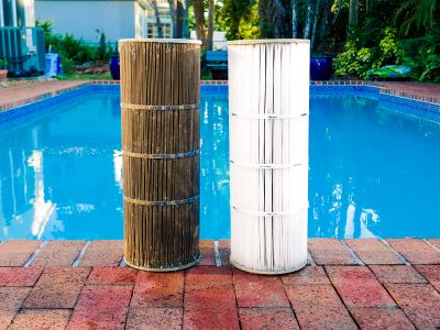 Dirty Pool Filter Vs New Pool Filter